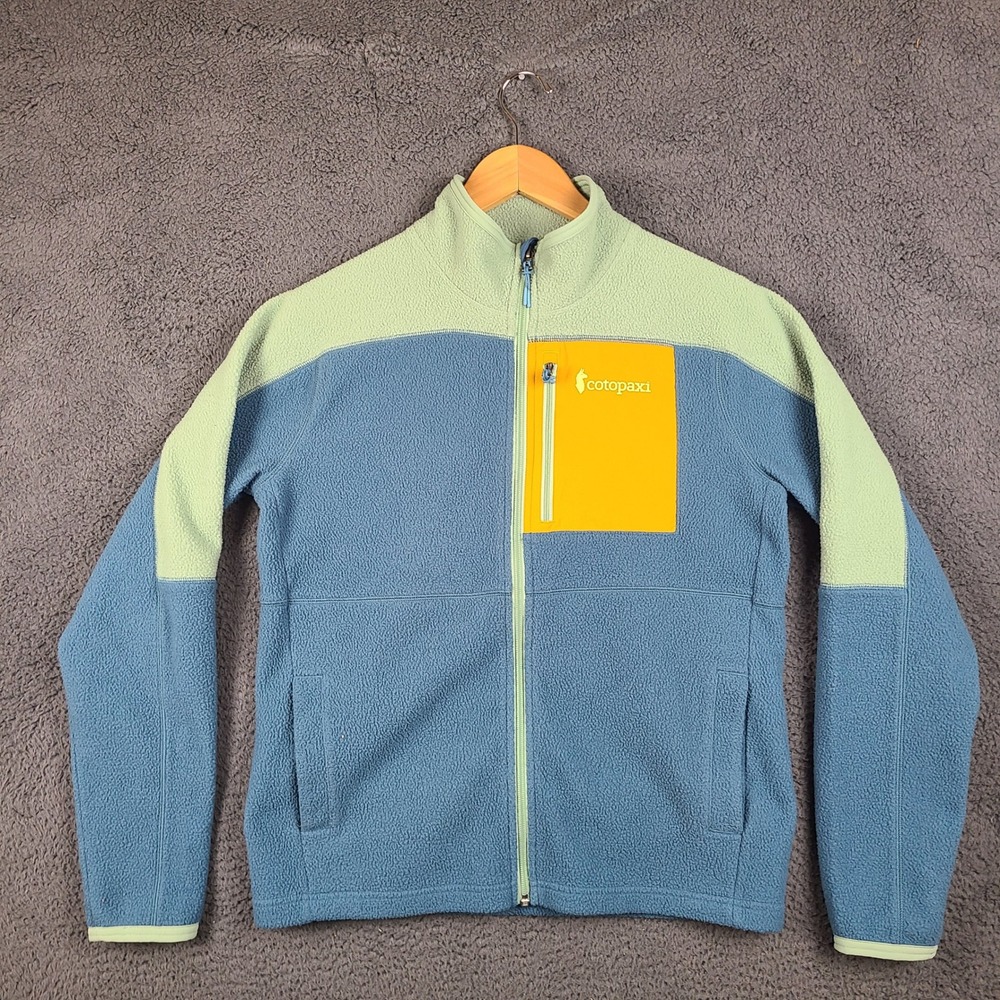 Cotopaxi Abrazo Fleece Full-Zip Jacket Blue Green Yellow Small F23471W544
